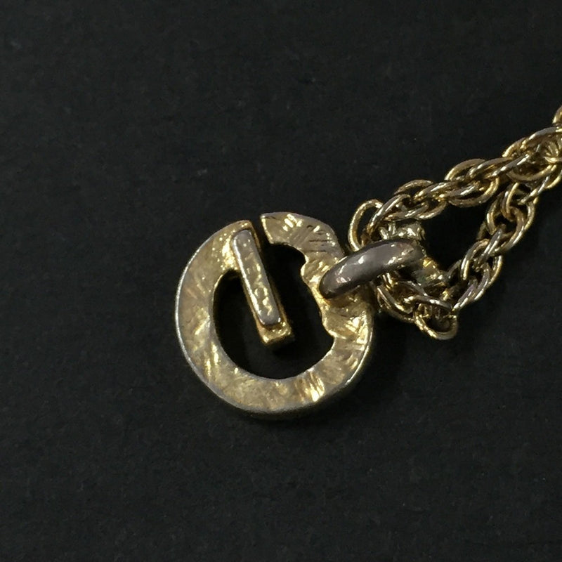 Givenchy G Logo Rhinestone Gold Tone