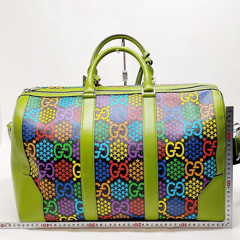 Gucci Hand Bag Green Pvc