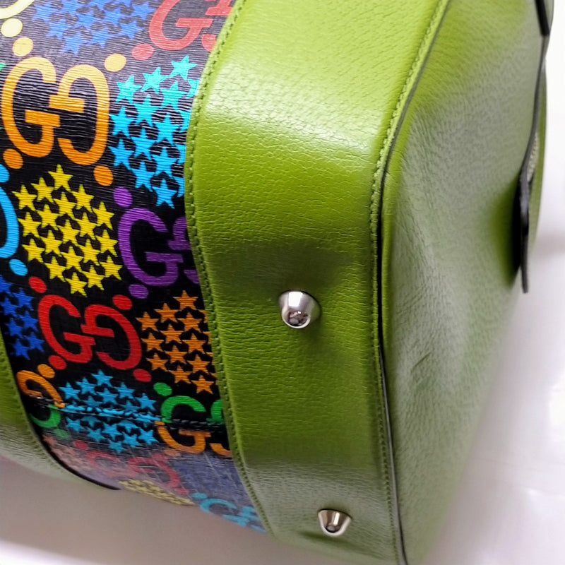 Gucci Hand Bag Green Pvc