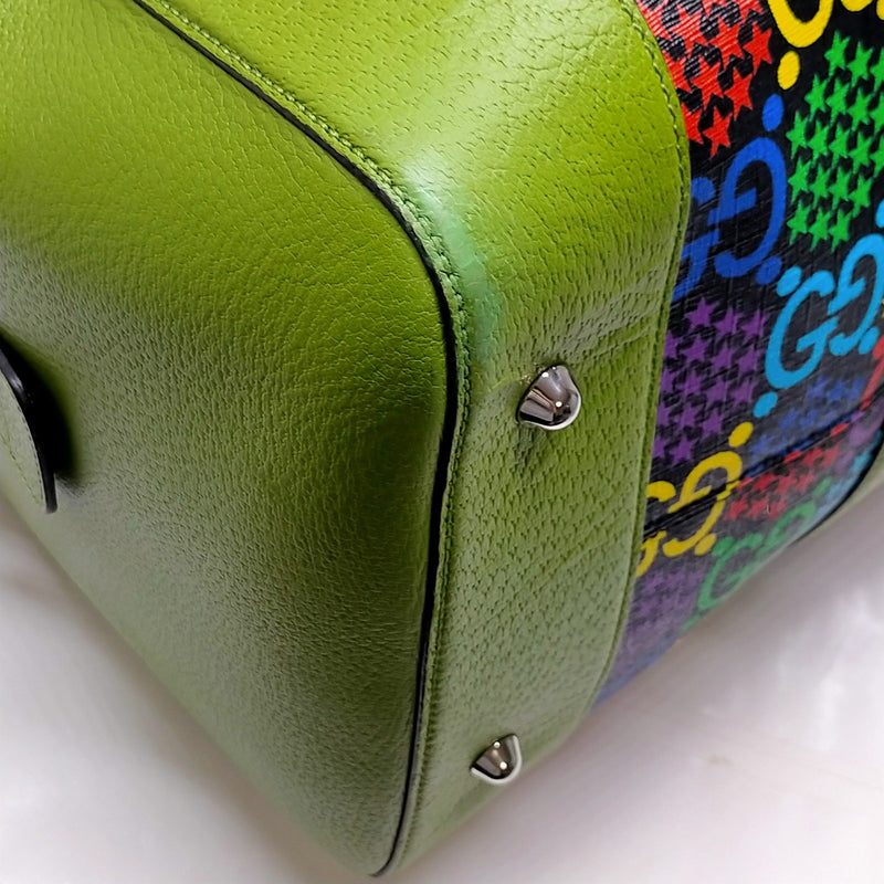 Gucci Hand Bag Green Pvc
