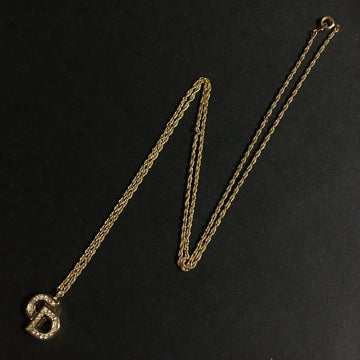 Christian Dior Cd Logo Rhinestone Gold