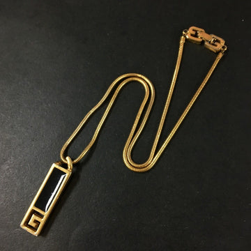 Givenchy G Logo Plate Gold Tone Pendant