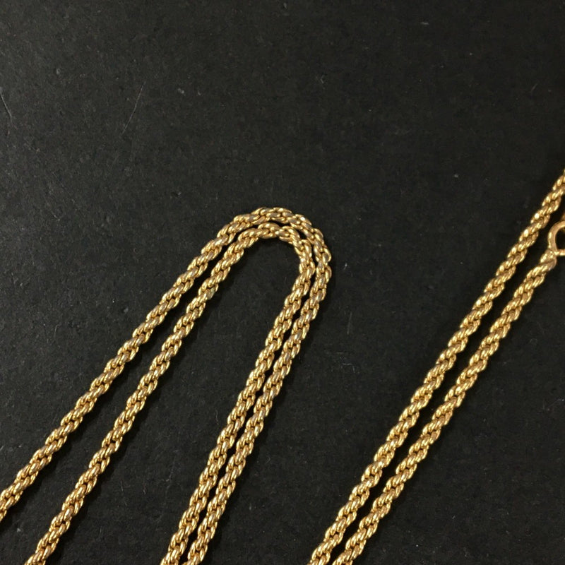 Christian Dior Cd Logo Gold Tone Pendant