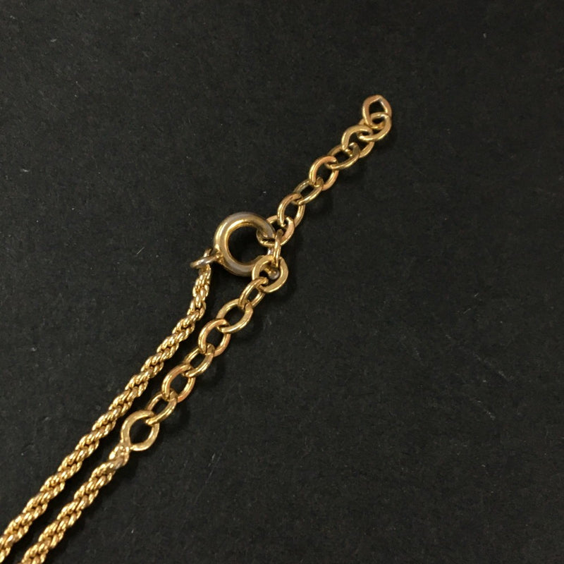 Christian Dior Cd Logo Gold Tone Pendant