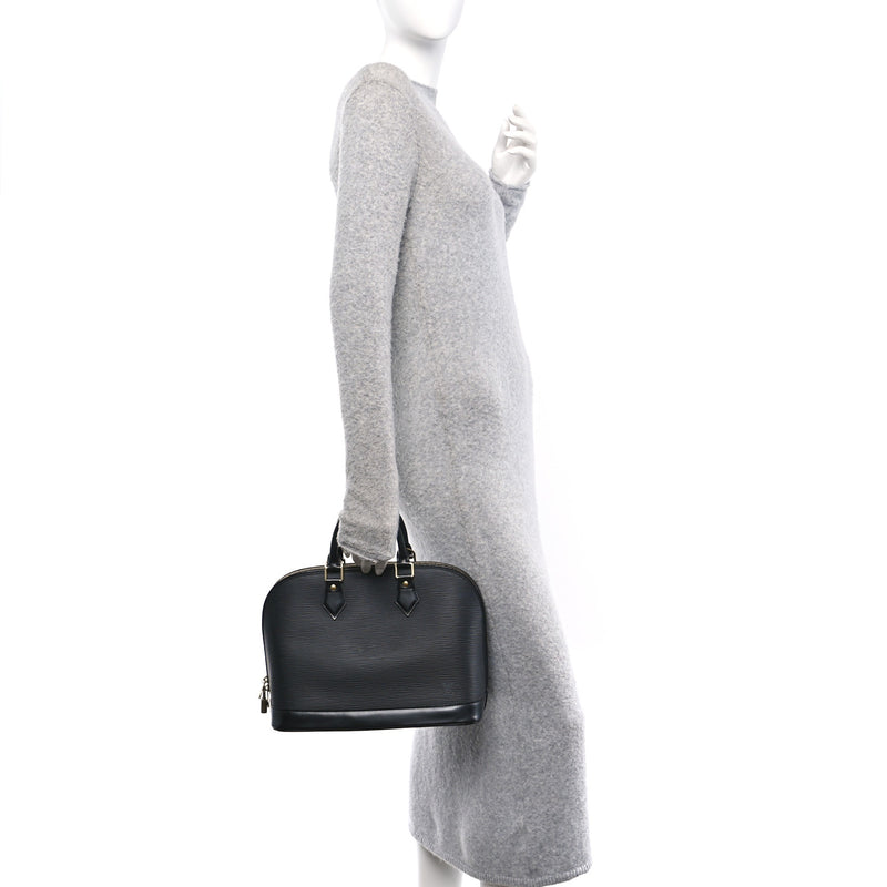 Louis Vuitton Epi Alma Pm Black