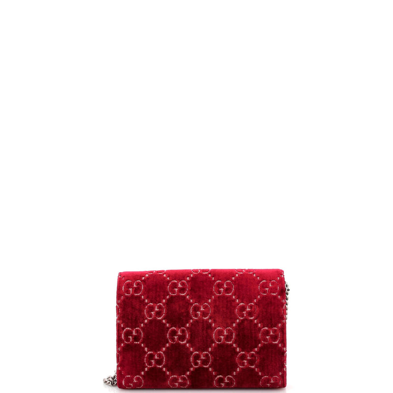 Gucci Dionysus Chain Wallet Gg Velvet