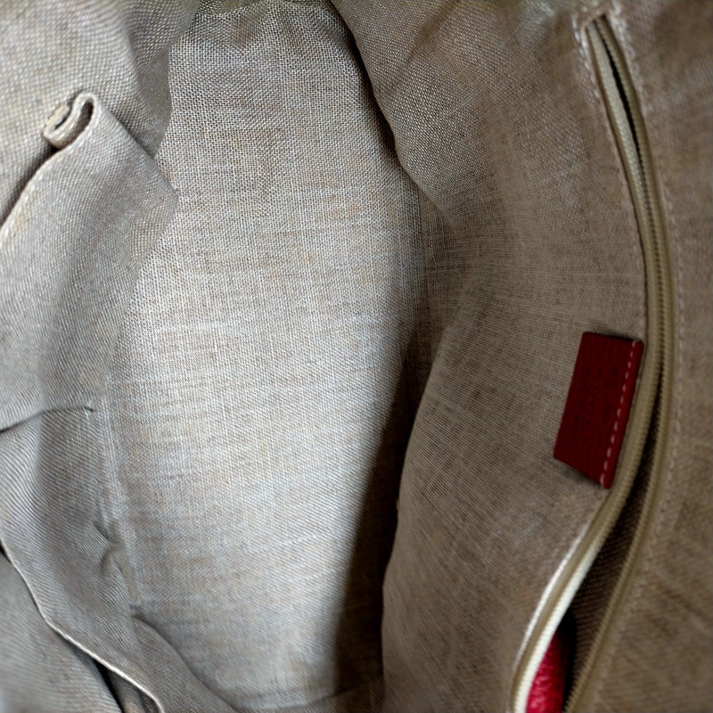 Gucci Hand Bag Red Leather