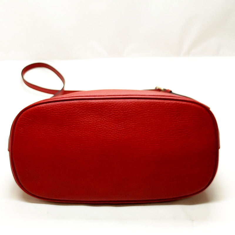 Gucci Hand Bag Red Leather