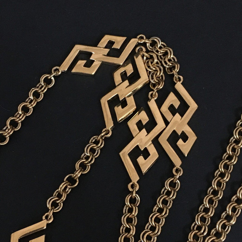 Givenchy Gg Logo Link Chain Gold Tone