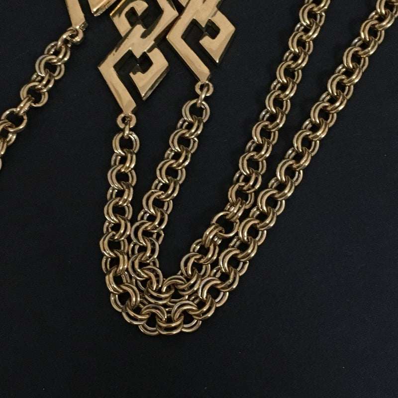 Givenchy Gg Logo Link Chain Gold Tone