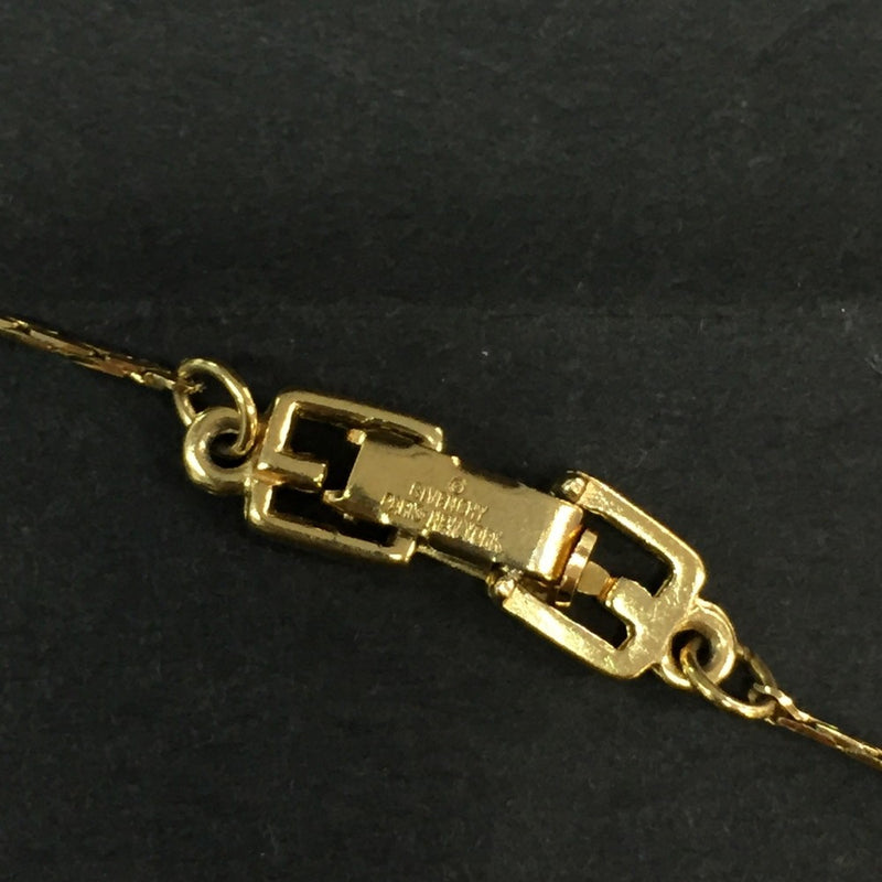 Givenchy G Logo Rhinestone Gold Tone