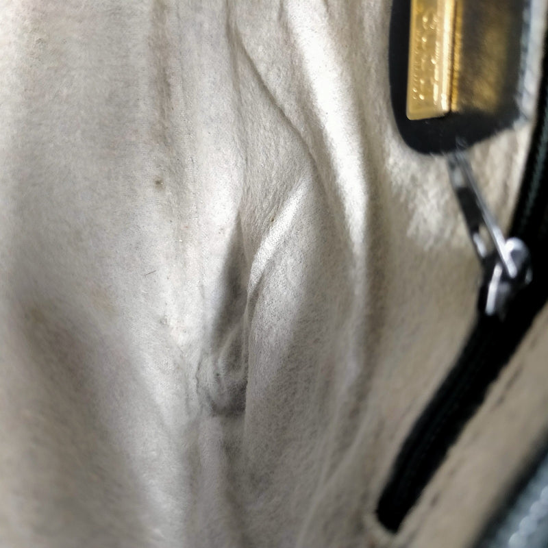 Vintage Gucci Shoulder Bag Black Pvc