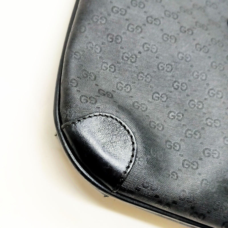 Vintage Gucci Shoulder Bag Black Pvc