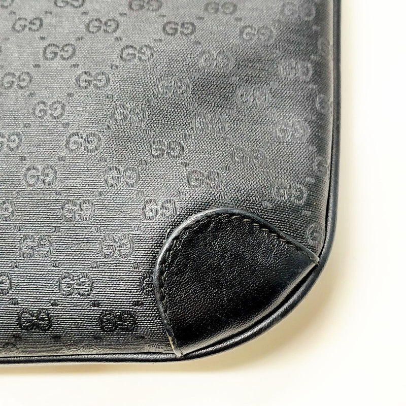 Vintage Gucci Shoulder Bag Black Pvc