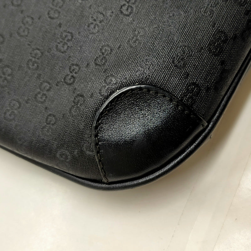 Vintage Gucci Shoulder Bag Black Pvc
