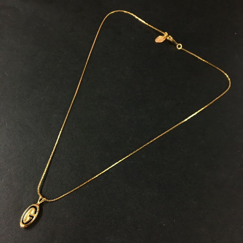 Givenchy G Logo Gold Tone Pendant