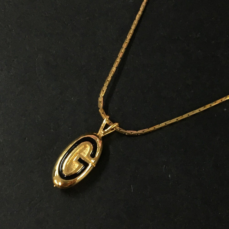 Givenchy G Logo Gold Tone Pendant