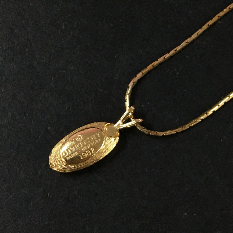 Givenchy G Logo Gold Tone Pendant
