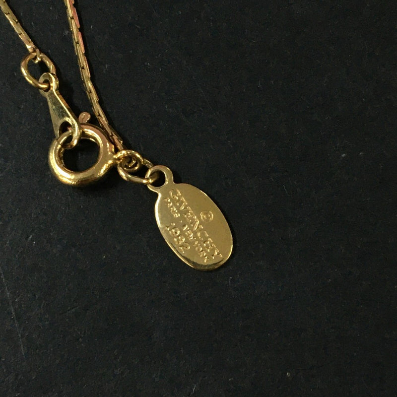 Givenchy G Logo Gold Tone Pendant