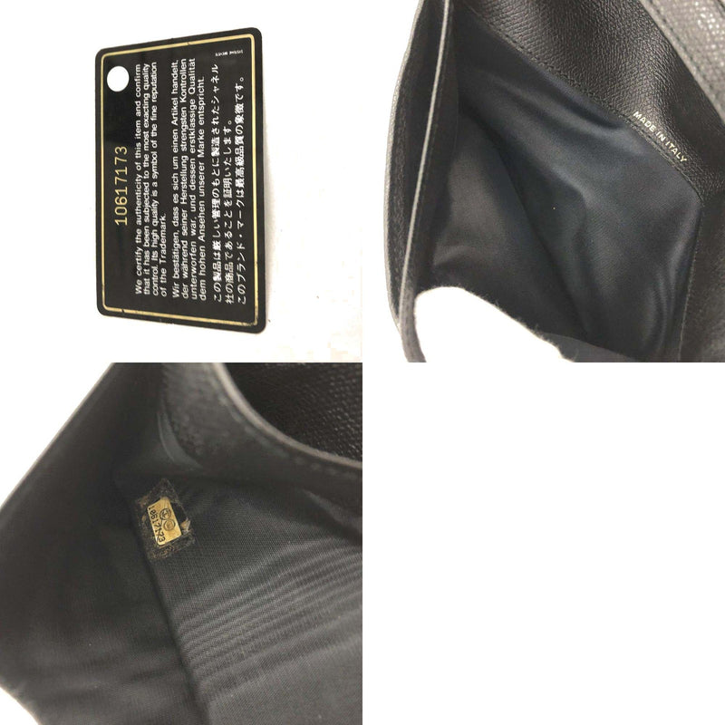 Chanel Coco Button Leather Long Bifold