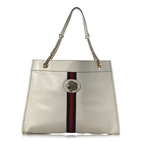 Gucci Calfskin Large Rajah Chain Tote
