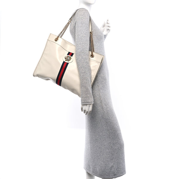 Gucci Calfskin Large Rajah Chain Tote