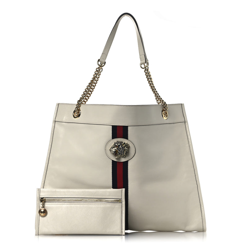 Gucci Calfskin Large Rajah Chain Tote