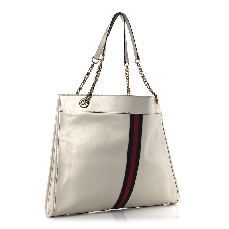 Gucci Calfskin Large Rajah Chain Tote