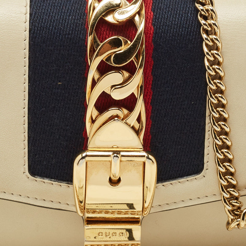 Gucci Off White Leather Super Mini