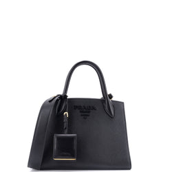 Prada Monochrome Tote Saffiano With City