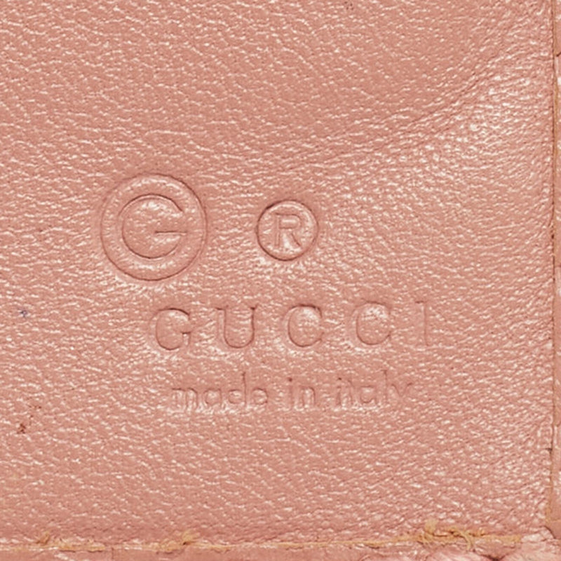 Gucci Pink Microgucissima Leather Flap