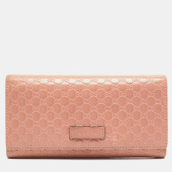 Gucci Pink Microgucissima Leather Flap