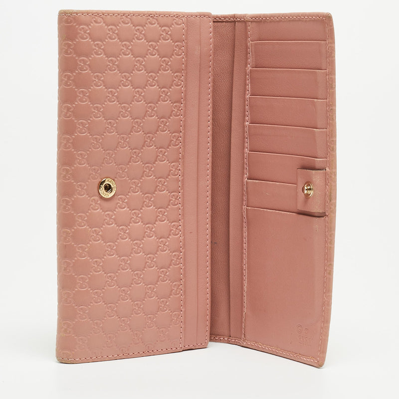Gucci Pink Microgucissima Leather Flap