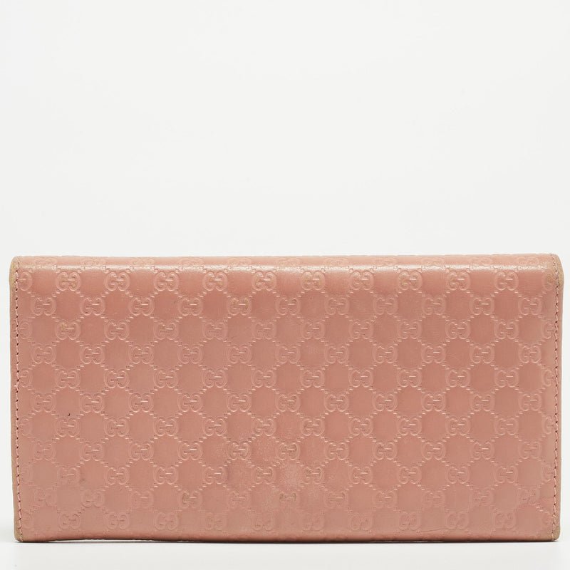 Gucci Pink Microgucissima Leather Flap
