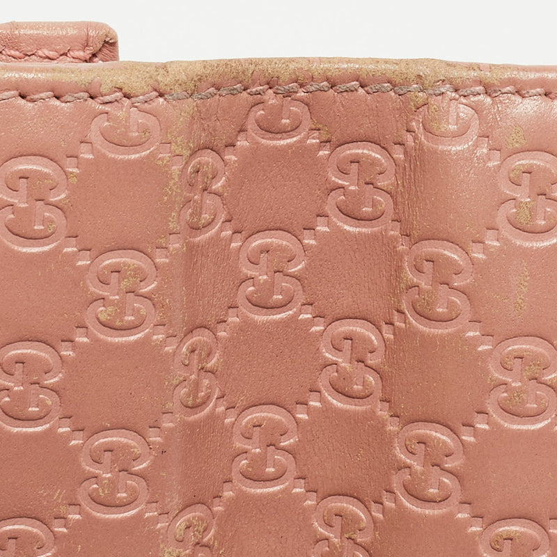Gucci Pink Microgucissima Leather Flap