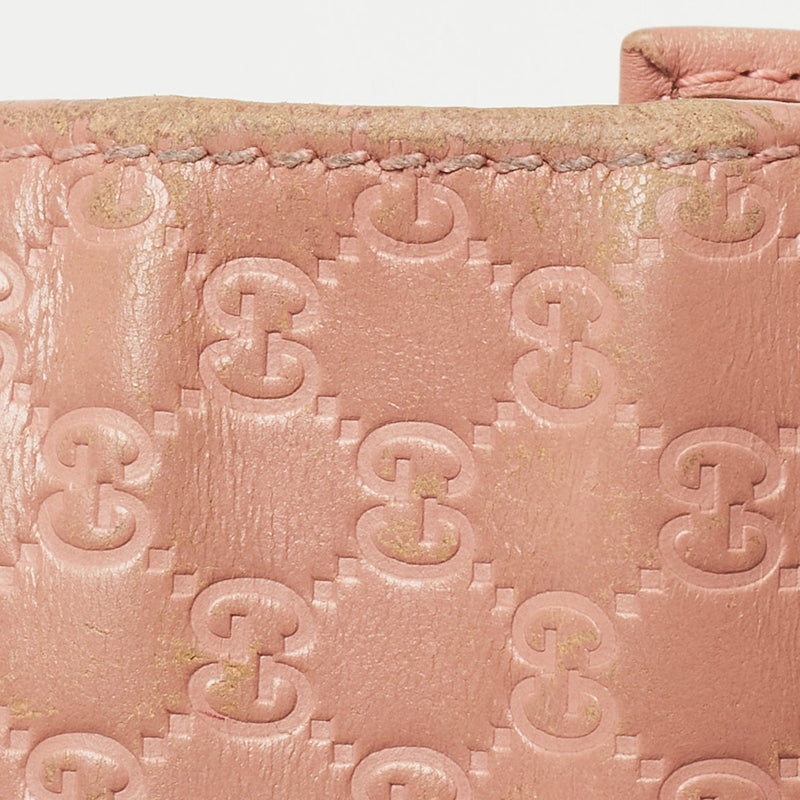Gucci Pink Microgucissima Leather Flap