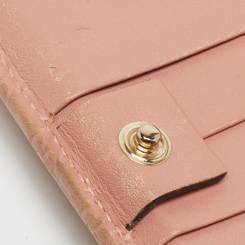 Gucci Pink Microgucissima Leather Flap