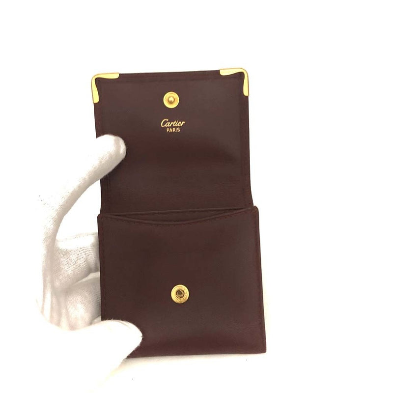 Must De Cartier Leather Coin Purse