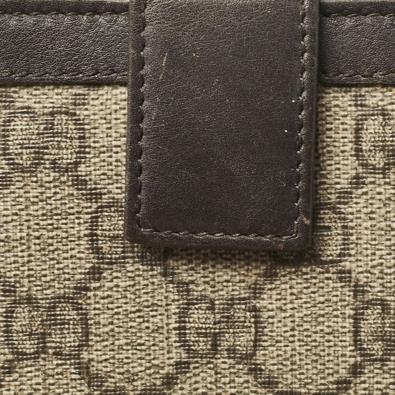 Gucci Brown/Beige Gg Supreme Canvas And