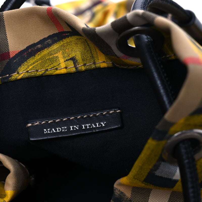 Burberry Calfskin Vintage Check Graffiti