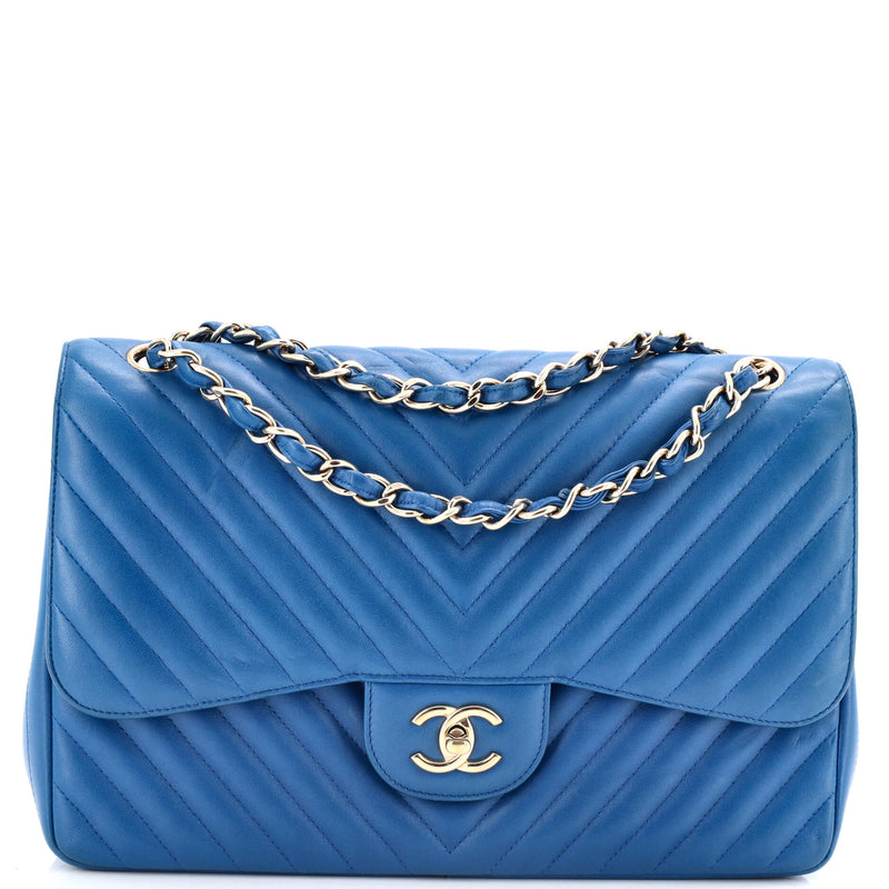 Chanel Classic Double Flap Bag Chevron
