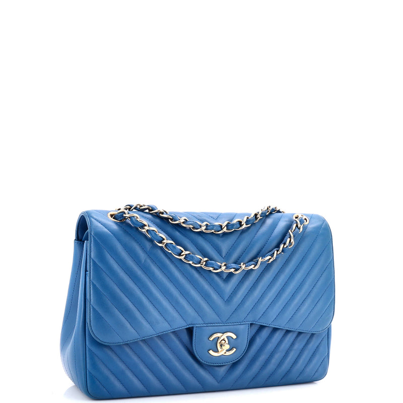 Chanel Classic Double Flap Bag Chevron