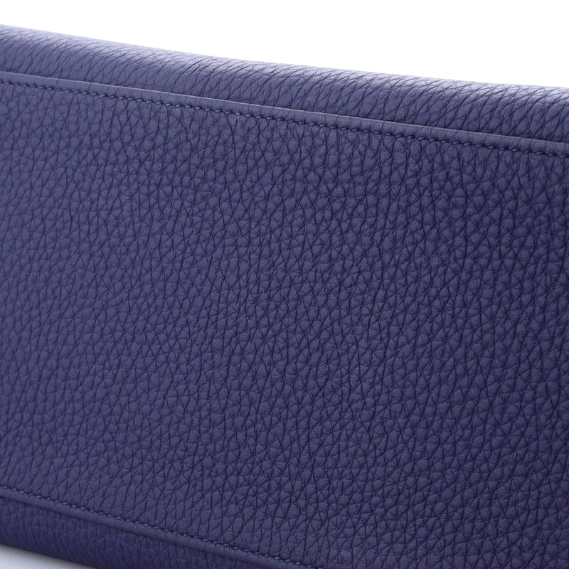 Hermes Kelly Handbag Bleu Encre Togo
