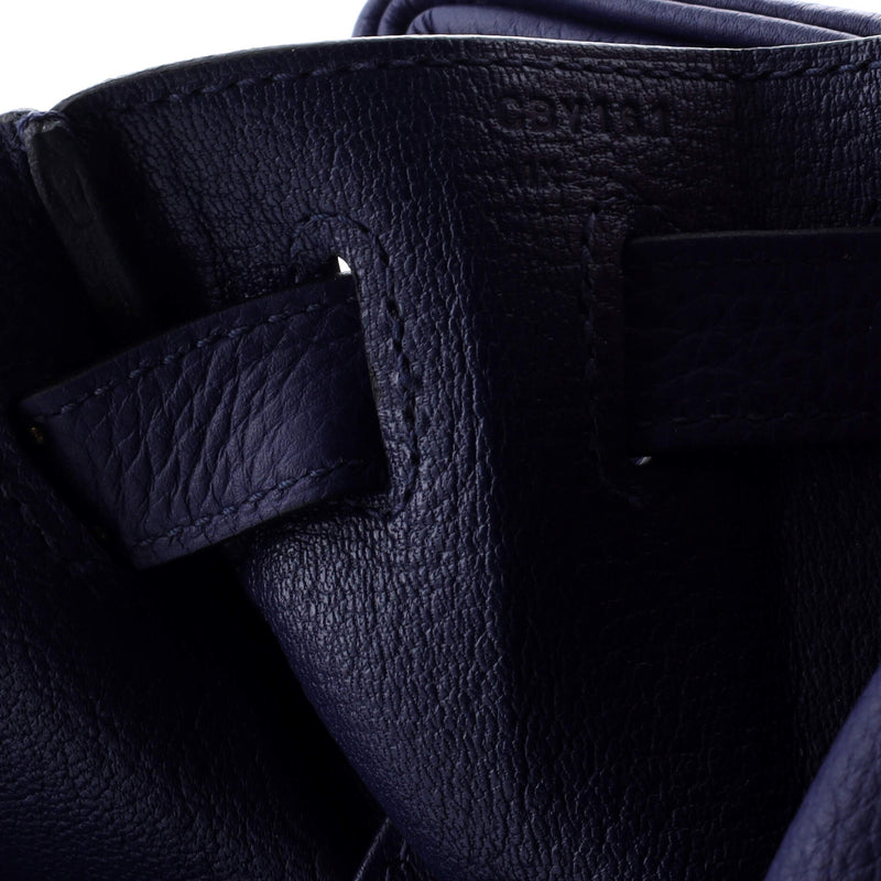 Hermes Kelly Handbag Bleu Encre Togo