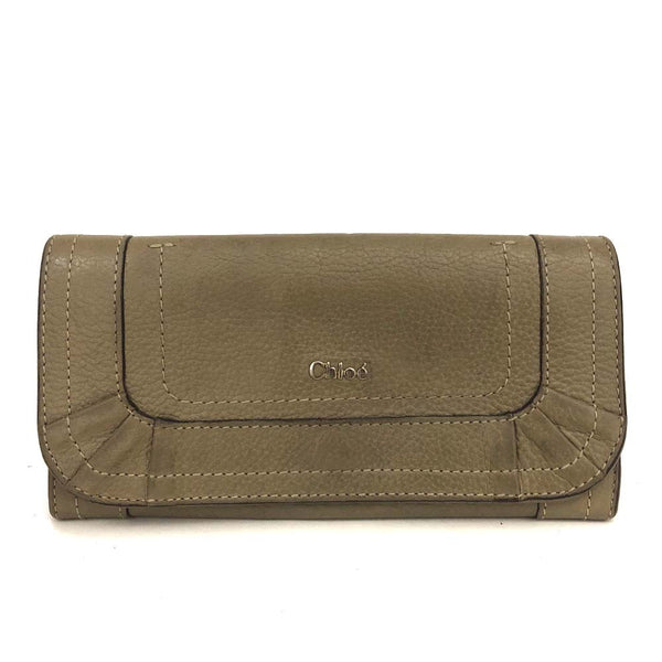 Chloe Paraty Leather Long Bifold Wallet