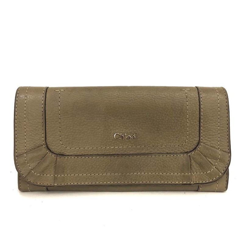 Chloe Paraty Leather Long Bifold Wallet