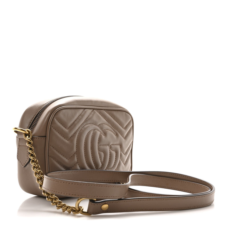 Gucci Calfskin Matelasse Mini Gg Marmont