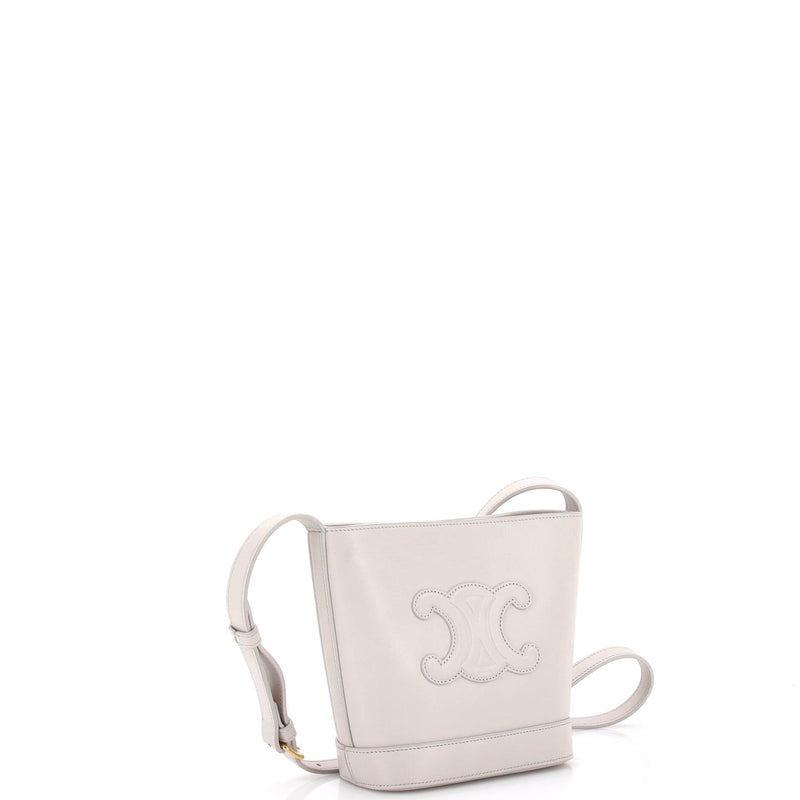Celine Cuir Triomphe Bucket Bag Leather