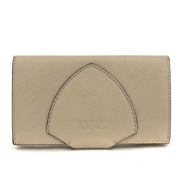 Burberry Logo Leather Long Trifold