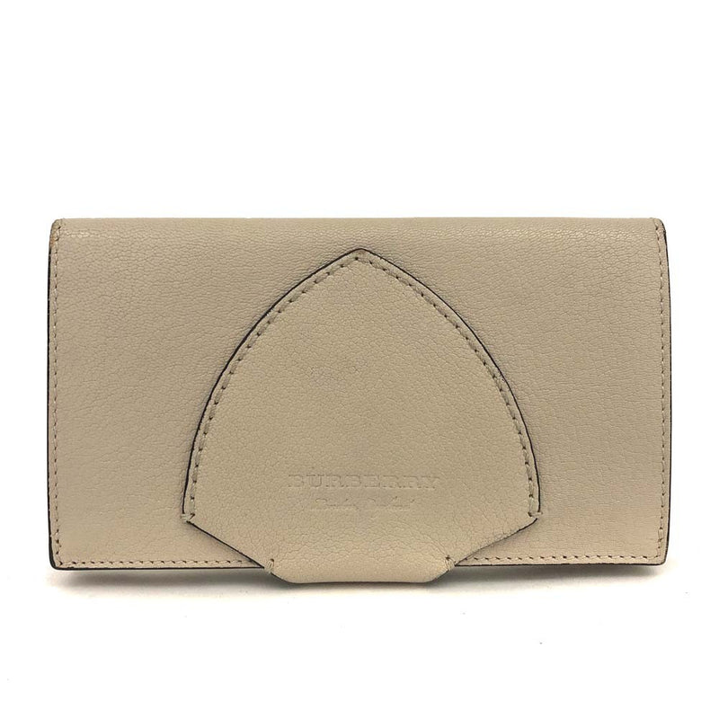 Burberry Logo Leather Long Trifold